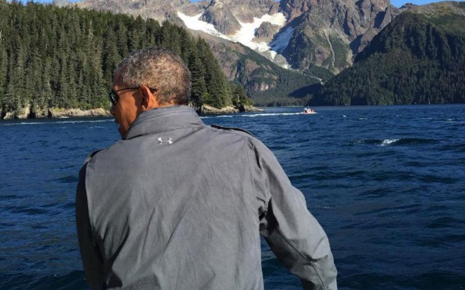 Prezydent Barack Obama sam przekonał się o skutkach ocieplenia klimatu podczas podróży na Alaskę w u