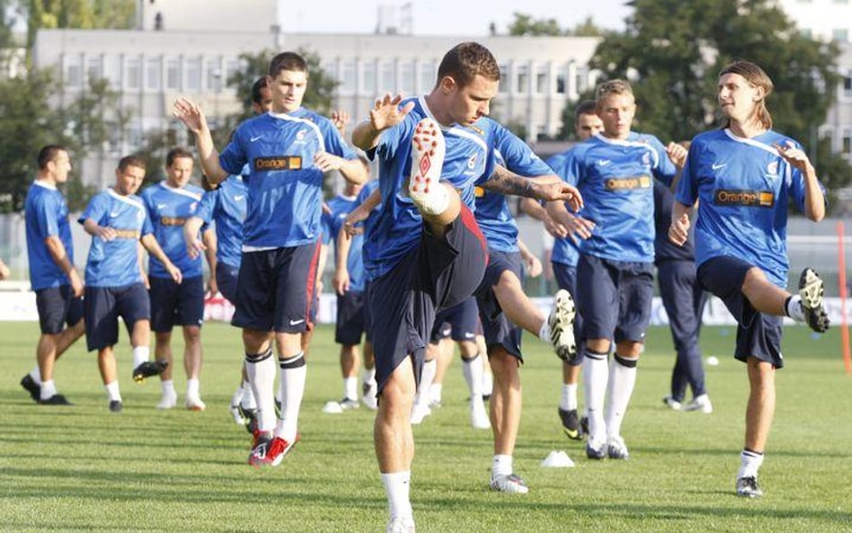 Trening reprezentacji przed meczem z Grecją