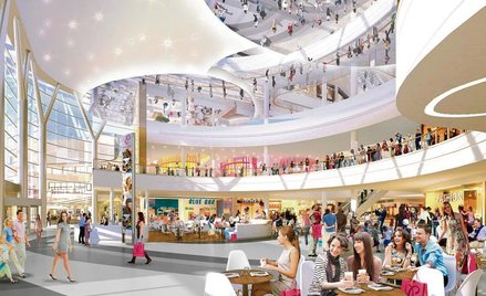 Ogród zimowy – miejsce spotkań w budowanej właśnie Posnanii.