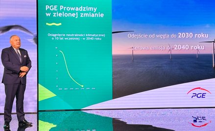 Prezentacja aktualizacji strategii przez prezesa PGE Wojciecha Dąbrowskiego