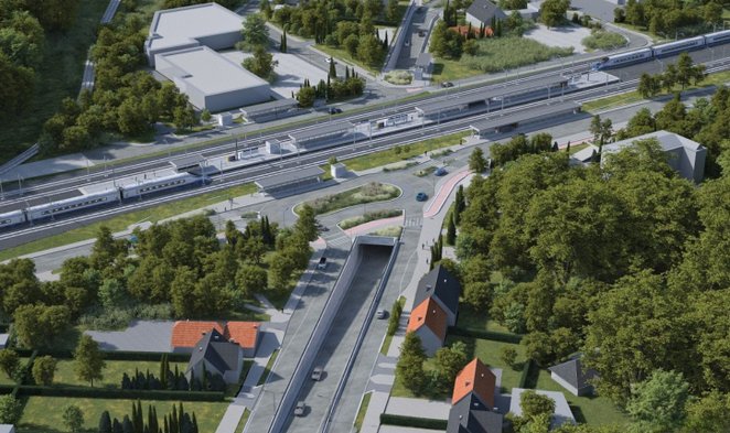 Jeśli wszystko pójdzie zgodnie z harmonogramem, pierwsi kierowcy przejadą pod torami w Rembertowie p