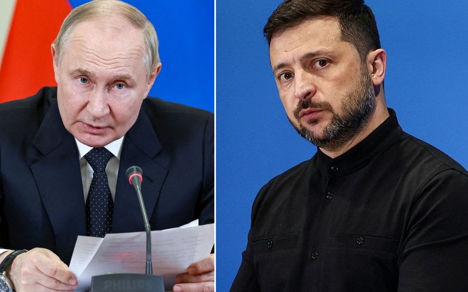 Władimir Putin i Wołodymyr Zełenski