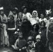 Dzieci ze szkoły żydowskiej „Tarbur” w czasie zabawy purimowej, 1934 rok