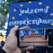 Proeuropejska demonstracja przed Trybunałem Konstytucyjnym
