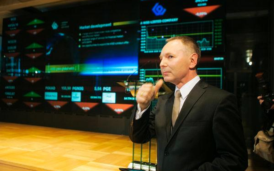 Prezes GPW Adam Maciejewski