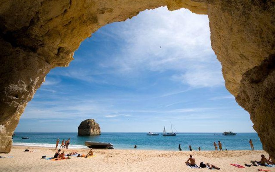 Dzika plaża w Portugalii