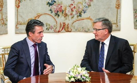 Na zdjęciu: Bronisław Komorowski oraz szef NATO Anders Fogh Rasmussen