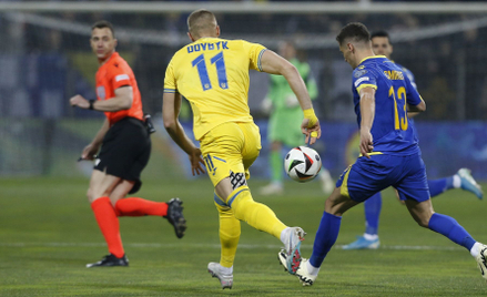 Artem Dowbyk strzelił zwycięskiego gola dla Ukrainy