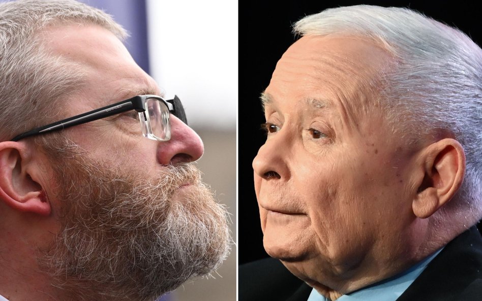 Grzegorz Braun i Jarosław Kaczyński