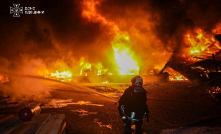 Skutki ataku dronów w obwodzie odeskim