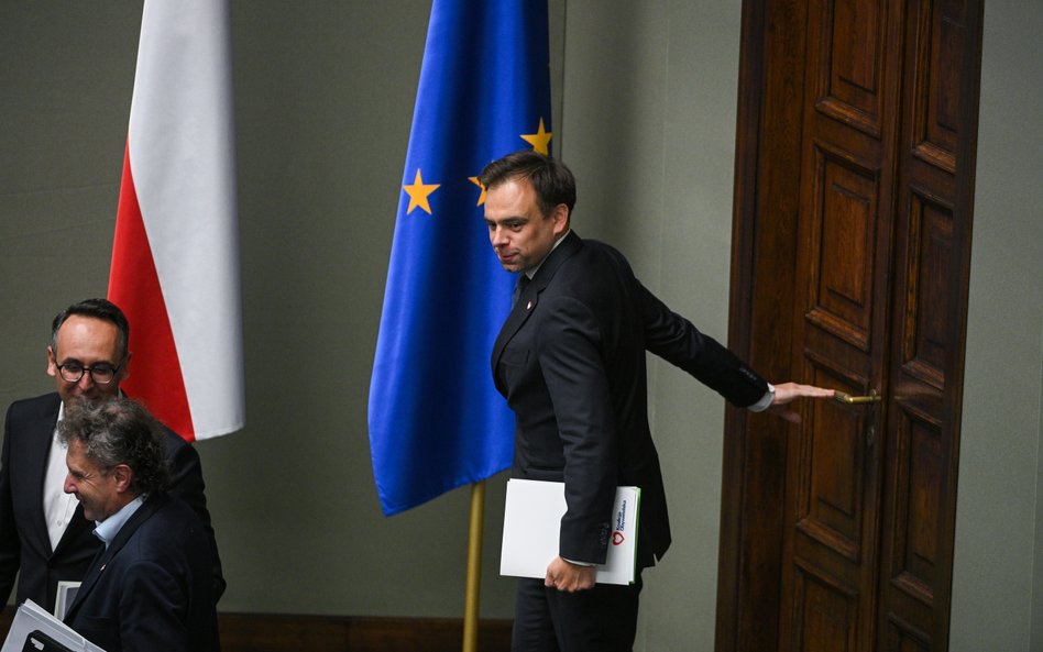 Minister finansów Andrzej Domański (P)