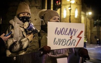Protest Strajku Kobiet w Bydgoszczy