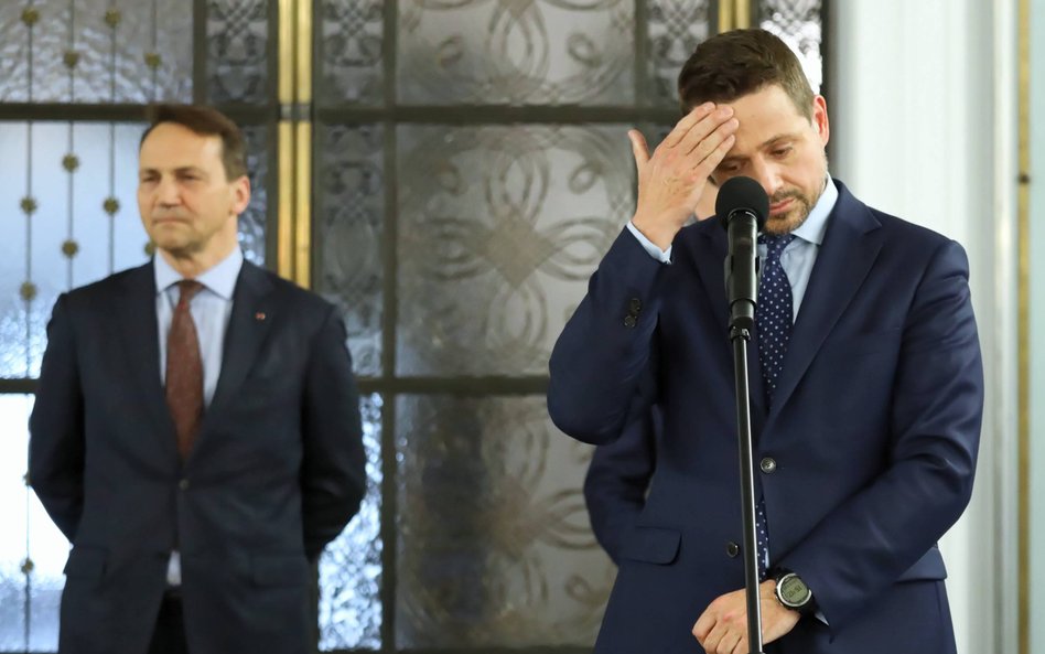 Polityk PO: Na ten moment Rafał Trzaskowski ma większą szansę na nominację. Ale Radosław Sikorski ma