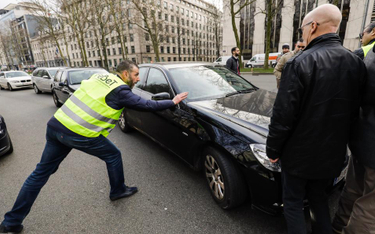 Strajk taksówkarzy sparaliżował Brukselę