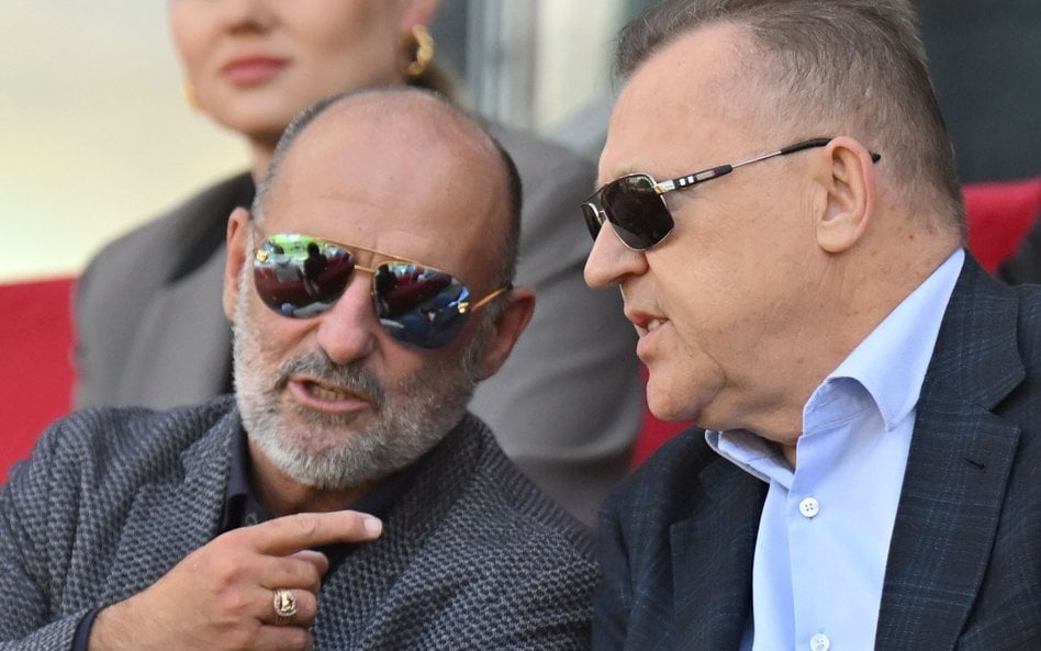 Prezes PZPN Cezary Kulesza i były już selekcjoner reprezentacji Polski Michał Probierz