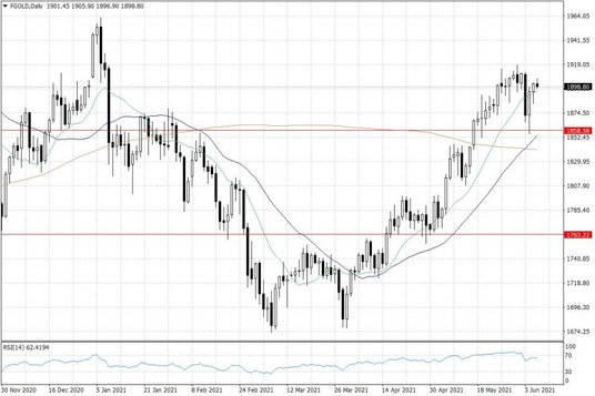 Notowania złota – dane dzienne