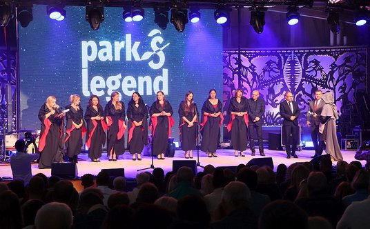 Otwarciu Parku Legend towarzyszyły obchody 20-lecia regionalnej organizacji turystycznej. Na scenę w