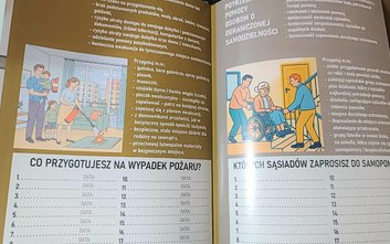 Wydana przez wolski urząd broszura w przystępnej formie wyjaśnia zasady działania w obliczu niebezpi