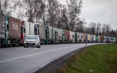 Polskie ciężarówki muszą czekać na powrót do kraju nawet dwa tygodnie. Na razie nie widać szans na k