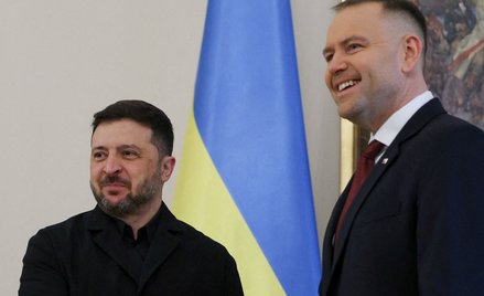 Wołodymyr Zełenski i Karol Nawrocki
