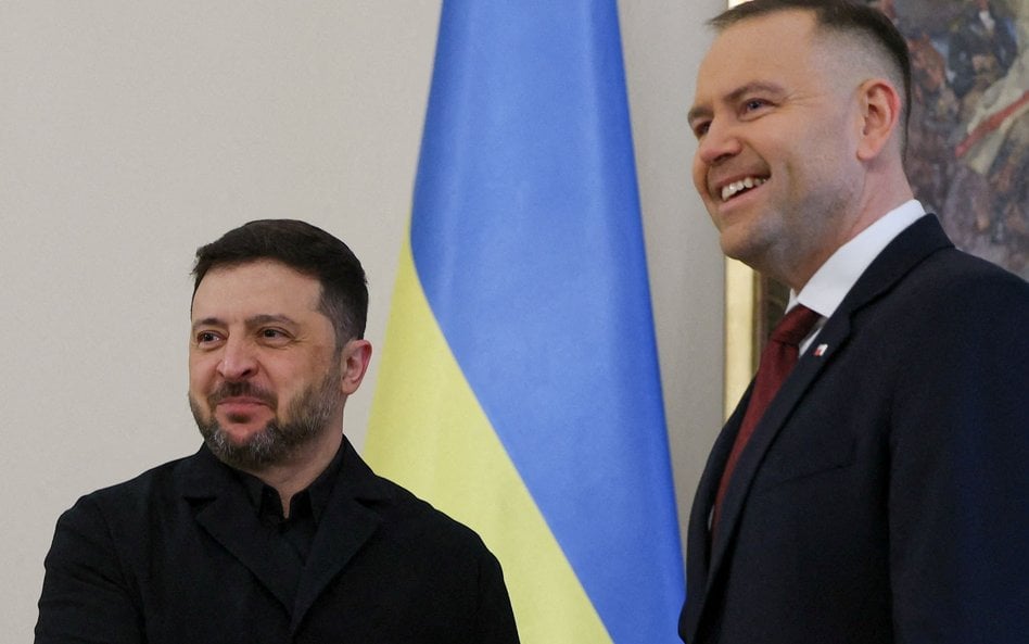 Wołodymyr Zełenski i Karol Nawrocki