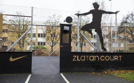 Miejsce w dzielnicy Rosengard, gdzie Zlatan Ibrahimovic grał będąc dzieckiem