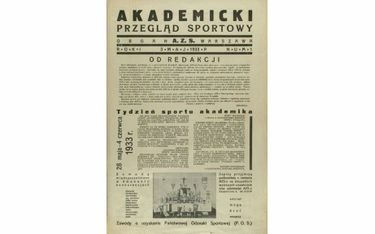 Historyczny pierwszy numer "APS" z 1933 roku