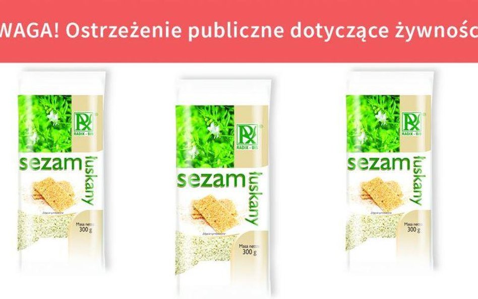 GIS ostrzega: sezam z salomonellą