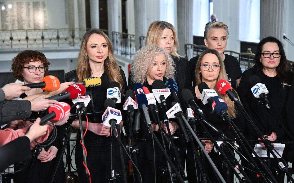 Konferencja posłanek Lewicy w sprawie aborcji