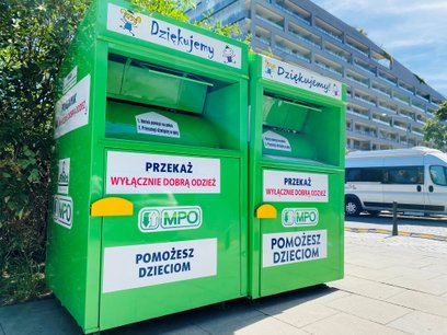 Dzięki specjalnie oznaczonym kontenerom, ustawionym w różnych punktach miasta, do tej pory udało się