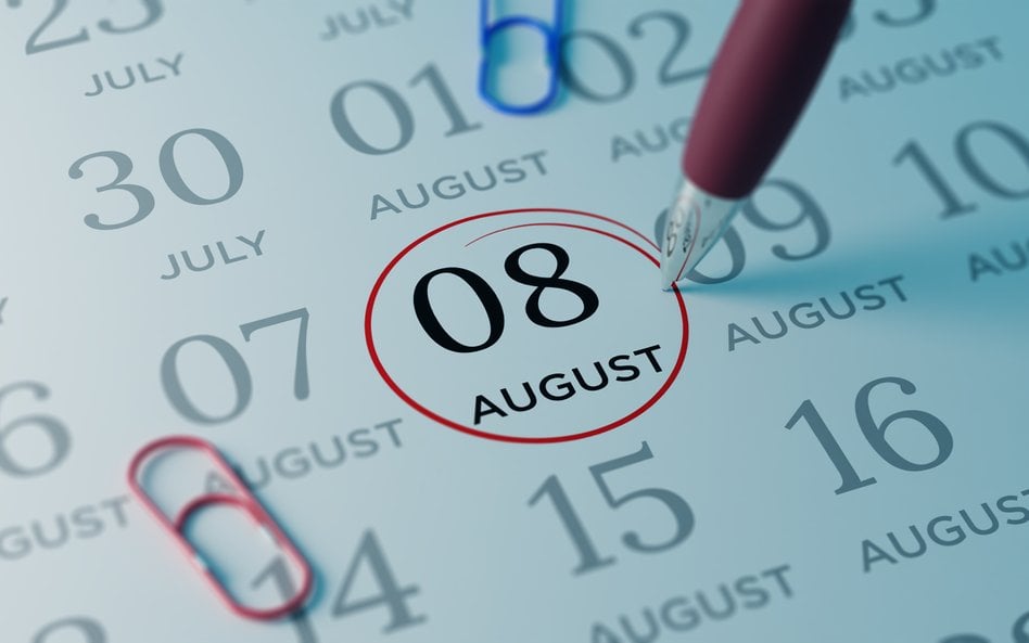 Wydarzy się dziś. Kalendarium wydarzeń na rynkach w dniu 08.08.2025