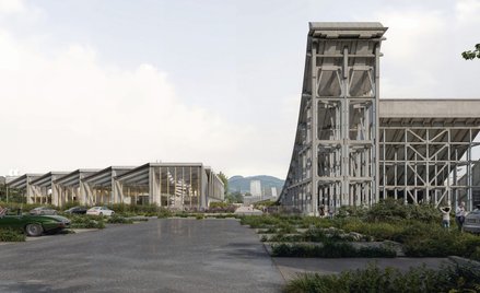 Projekt pracowni Kengo Kumy zakłada zachowanie oryginalnej konstrukcji dawnej fabryki.