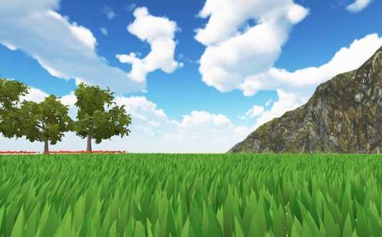 Scena z wirtualnego środowiska opracowana przez Dennisa Chana i jego kolegów w ramach badań nad VR i