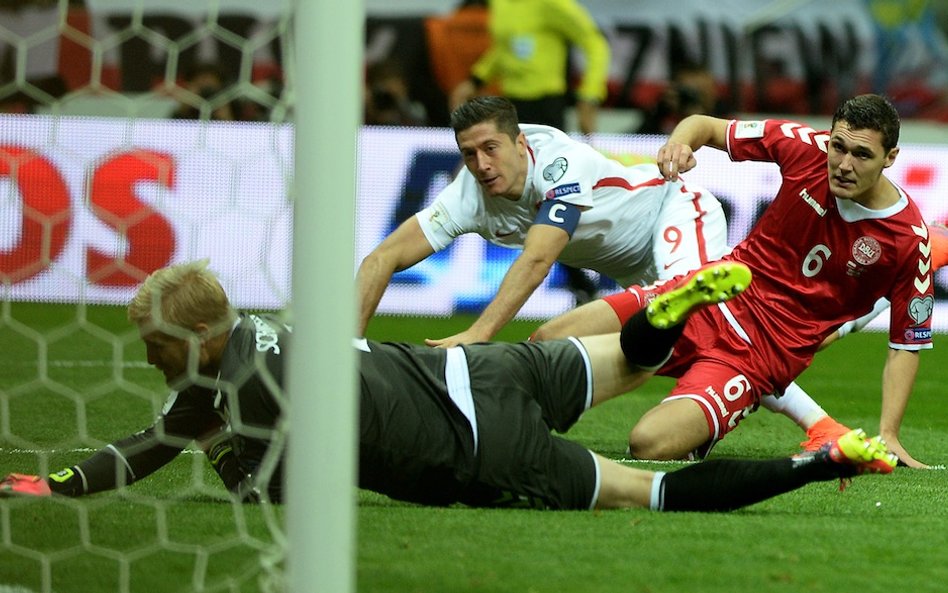 Robert Lewandowski po meczu Polska-Dania