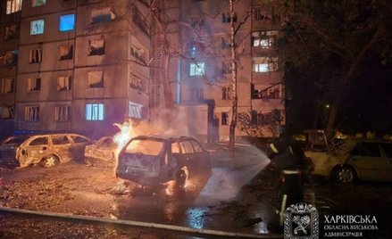 W ataku Rosjan na miasto Czuhujew zginęły trzy osoby