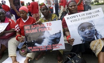 Uczestniczki demonstracji w Lagos domagają się uwolnienia dziewcząt porwanych w Chibok