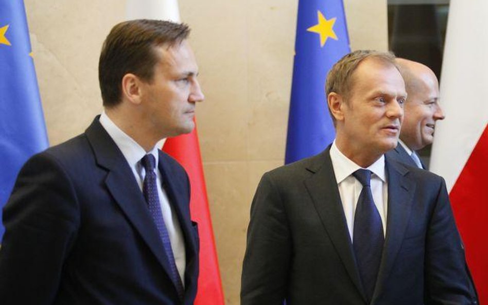 Donald Tusk i Radosław Sikorski