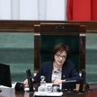 Marszałek Sejmu Elżbieta Witek na sali obrad Sejmu w Warszawie,