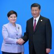 Premier Beata Szydło oraz prezydent Chin Xi Jinping.