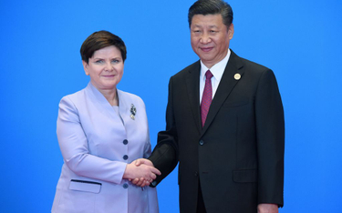 Premier Beata Szydło oraz prezydent Chin Xi Jinping.
