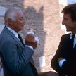 Gianni Agnelli i włoski menadżer Luca Cordero di Montezemolo (w przyszłości prezes Ferrari) w 1985 r