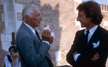 Gianni Agnelli i włoski menadżer Luca Cordero di Montezemolo (w przyszłości prezes Ferrari) w 1985 r
