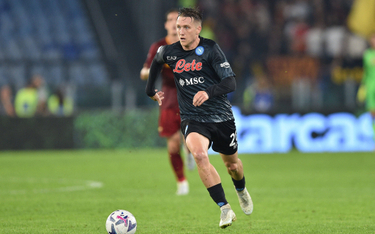Piotr Zieliński w meczu AS Roma - SSC Napoli