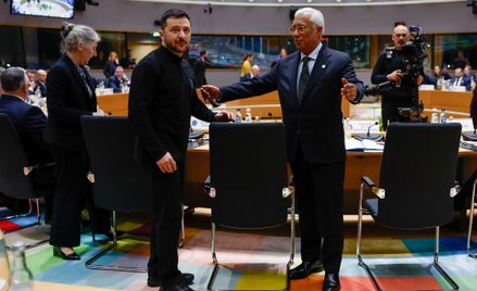 Wołodymyr Zełenski na szczycie UE