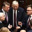 Jarosław Kaczyński i politycy PiS w rozmowie z Szymonem Hołownią w Sejmie