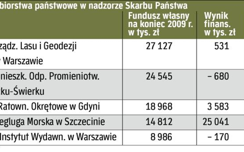 W Polsce mamy 49 działających przedsiębiorstw państwowych. Największe z nich to Polska Żegluga Morsk