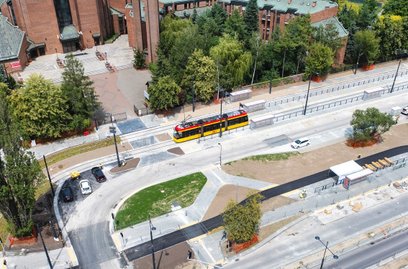 Tramwaje pojadą wzdłuż ul. św. Bonifacego do pętli autobusowo-tramwajowej Stegny