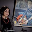 Anna Azari, ambasador Izraela, podczas rocznicowych obchodów wyzwolenia obozu Auschwitz-Birkenau, w 