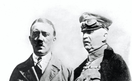 Gen. Erich Ludendorff w towarzystwie Adolfa Hitlera, sierpień 1924 r.