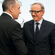 Markus Tellenbach, prezes TVN (z lewej), i Bertrand Meheut, szef Grupy Canal+. W radzie nadzorczej j